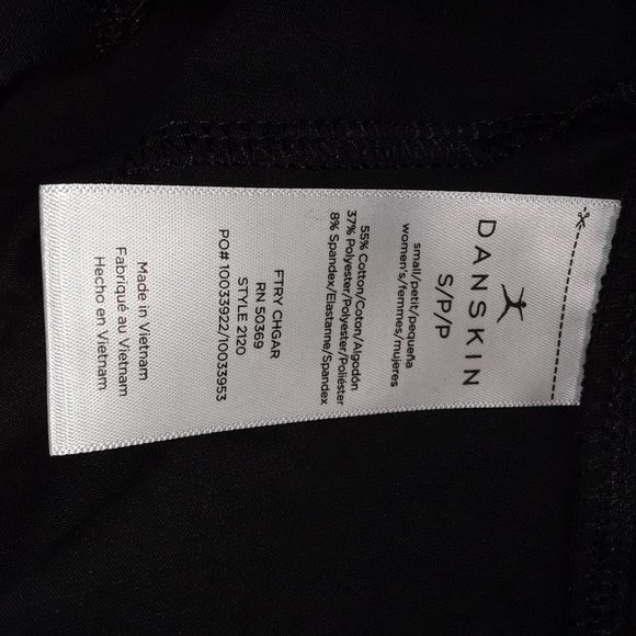 DANSKIN Black Style 2120 Small Yoga Pants NWT - Picture 4 of 8